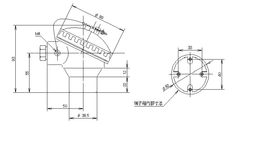 密閉型端子箱図面